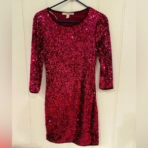 Red Sequin Dress